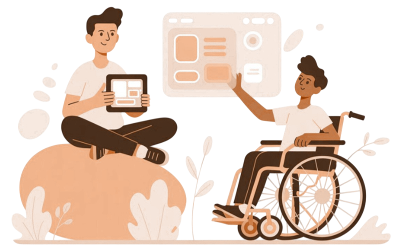 Teamwork illustration representing CRO support for non-profits