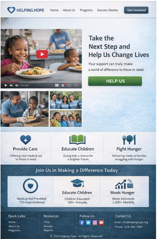 Take the Next Step and Help Us Change Lives